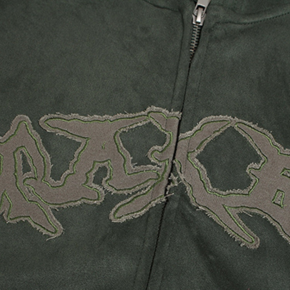 Zip Hoodie Y2K - Dark Green