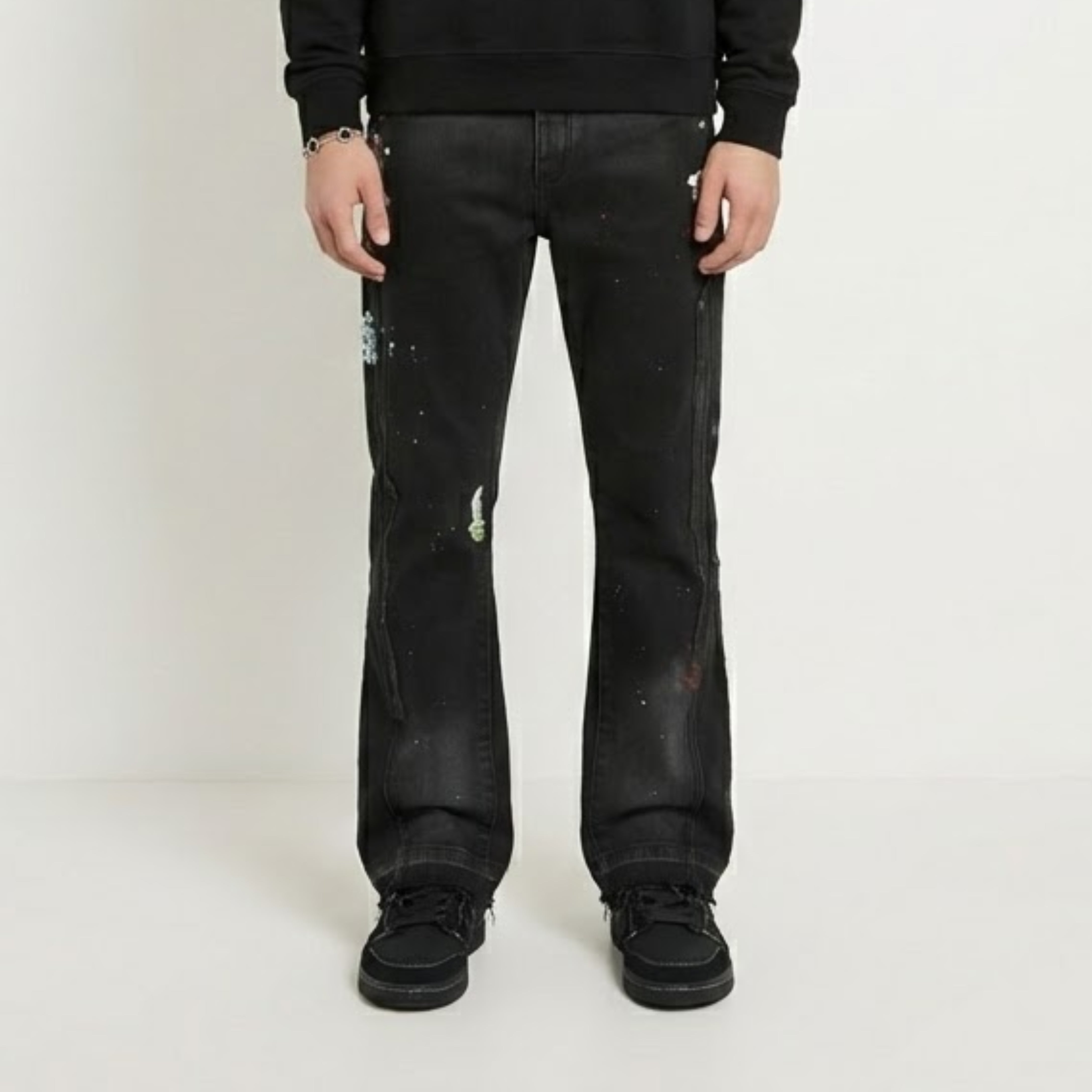 AOPATCHI — FLARED DENIM