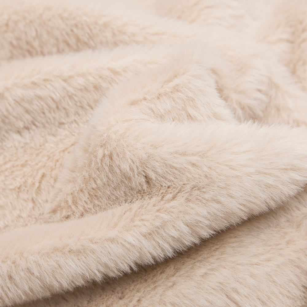 Hooded Faux Fur Bomber - Black