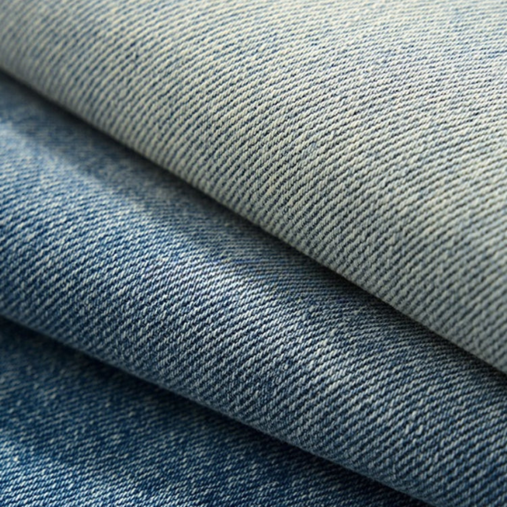 White Washed Baggy Jeans - Grey / Blue