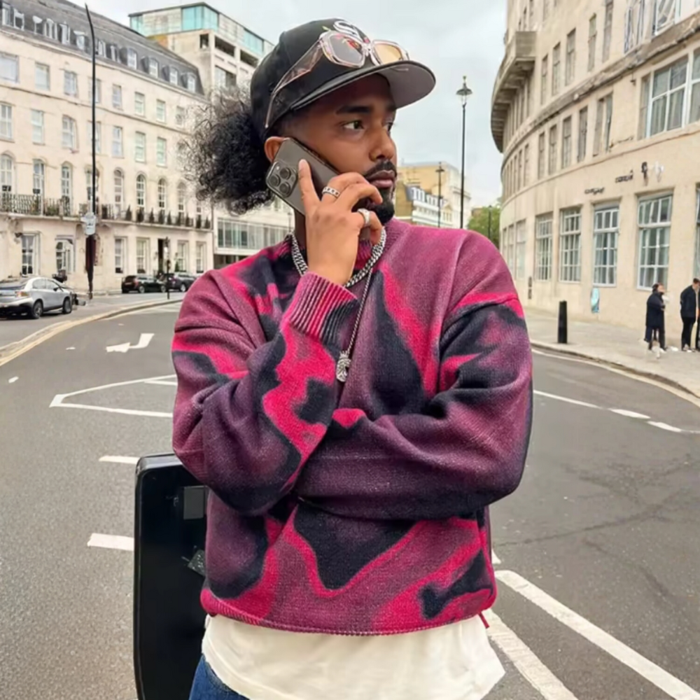 Vortex Graphic Sweatshirt - Purple