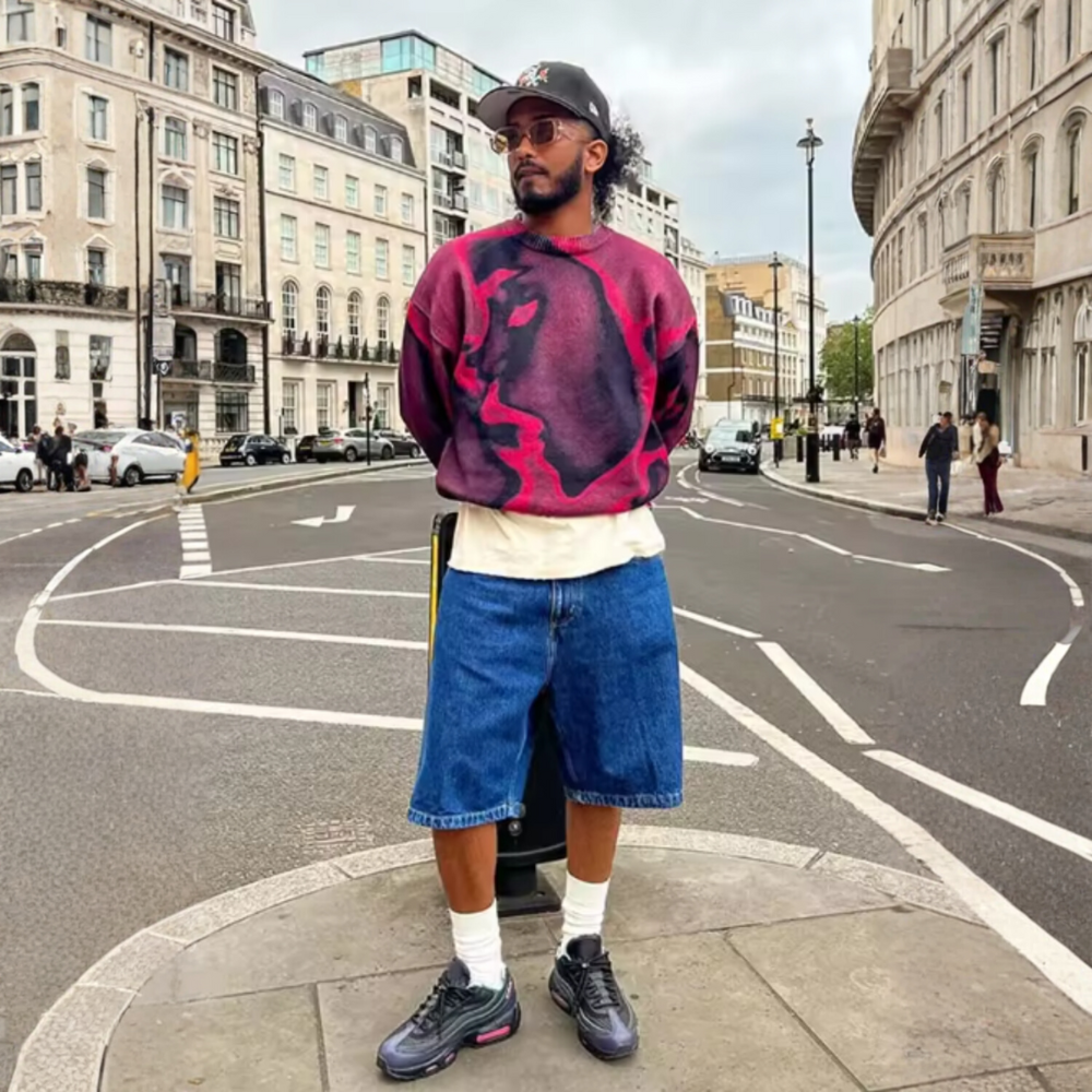 Vortex Graphic Sweatshirt - Purple