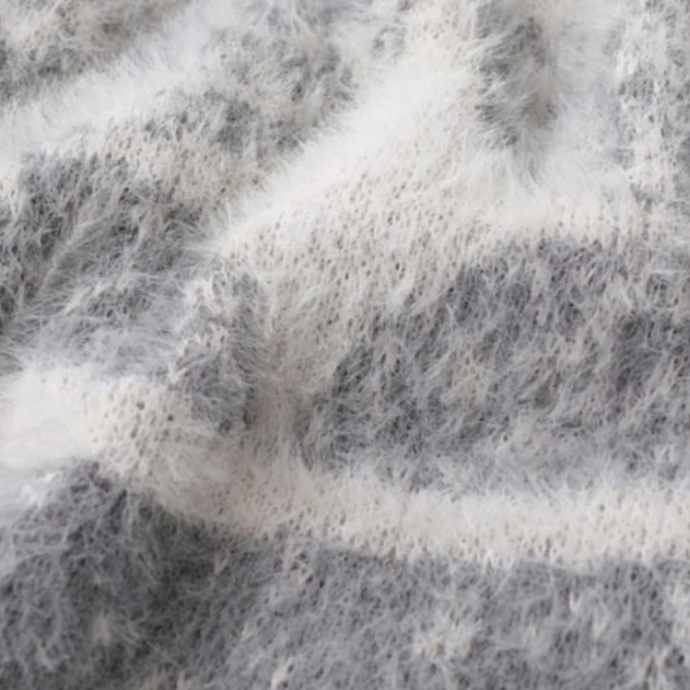 Stellar Splash Knitted Sweater - Black