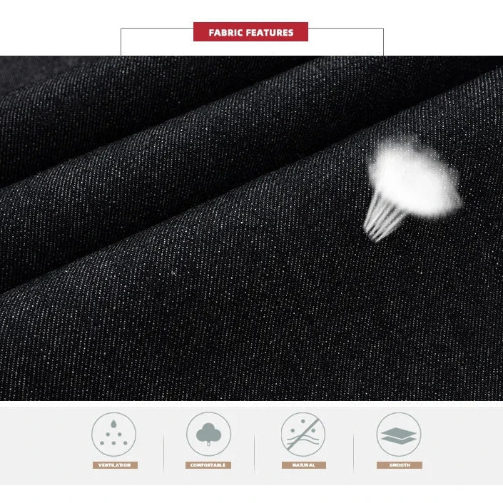 Denim Baggy Pants - Black