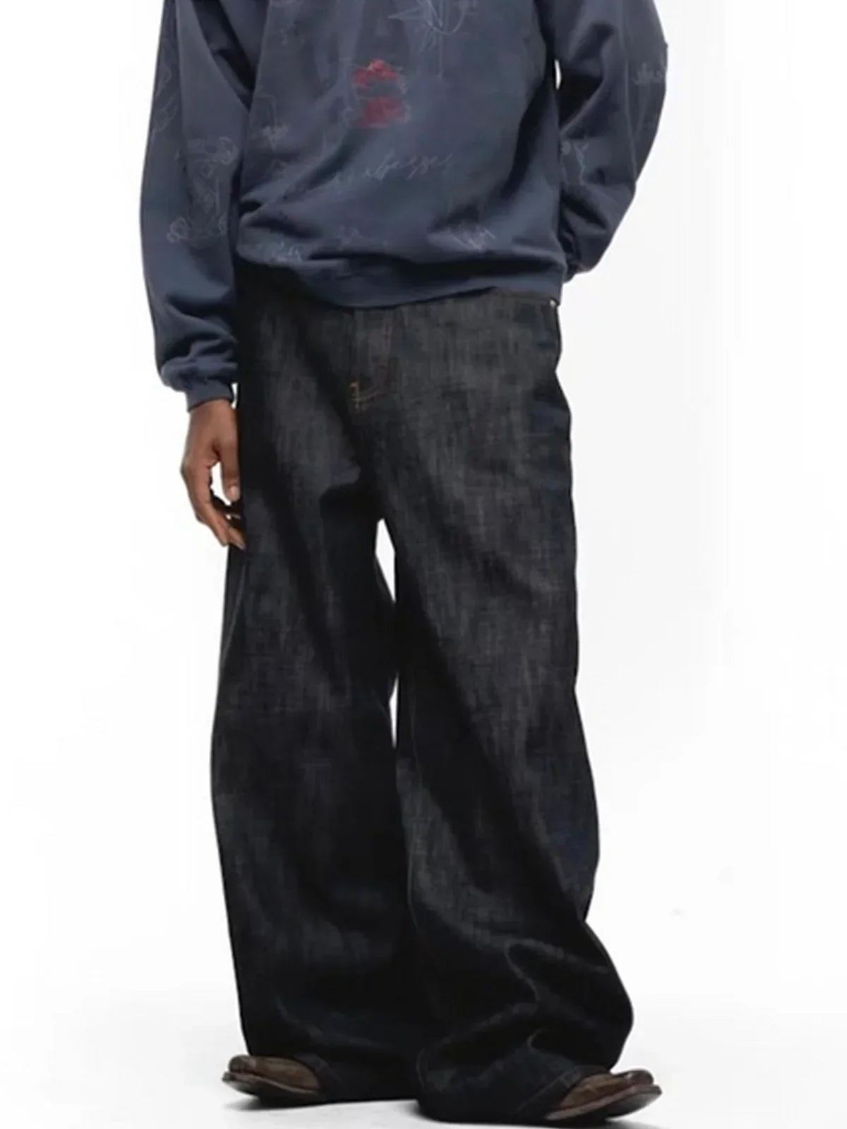 Heavyweight baggy trousers