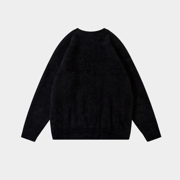 'Tribal' Knitted Sweater - Black