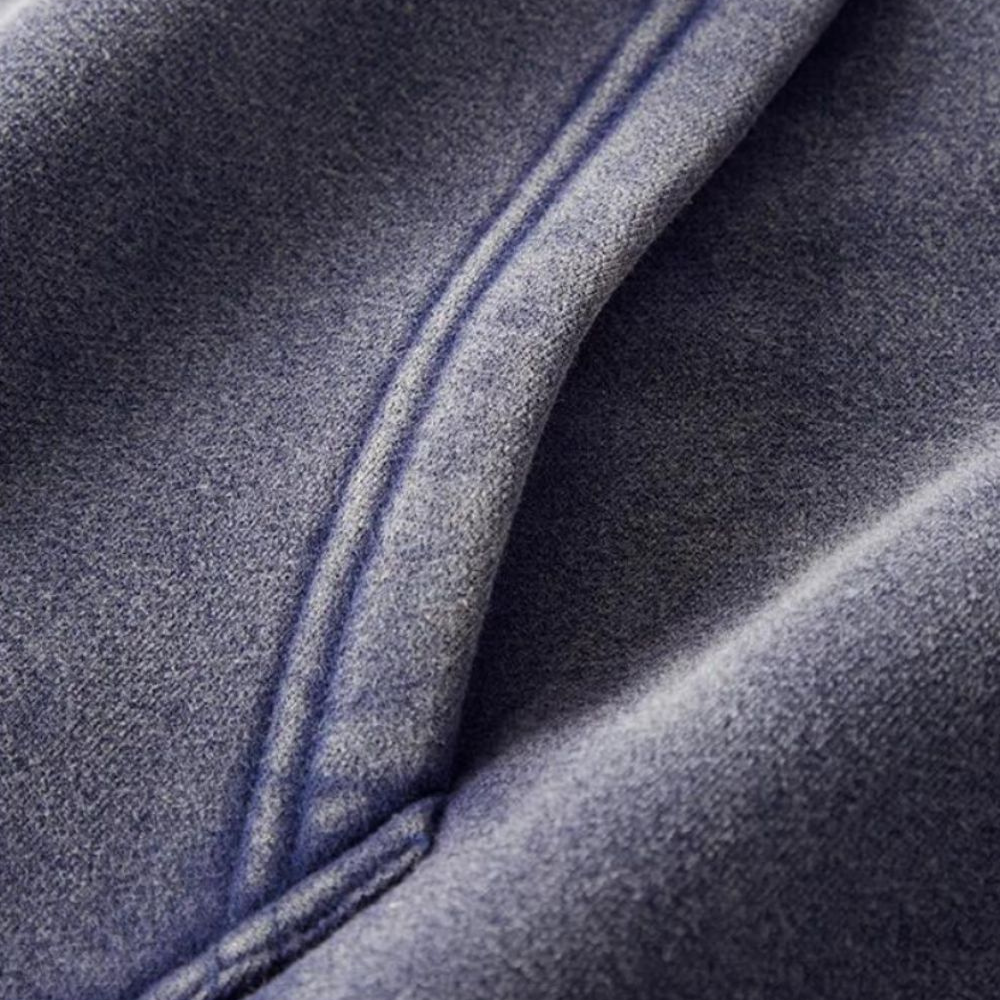 Heavyweight Zipped Hoodie - Navy Blue