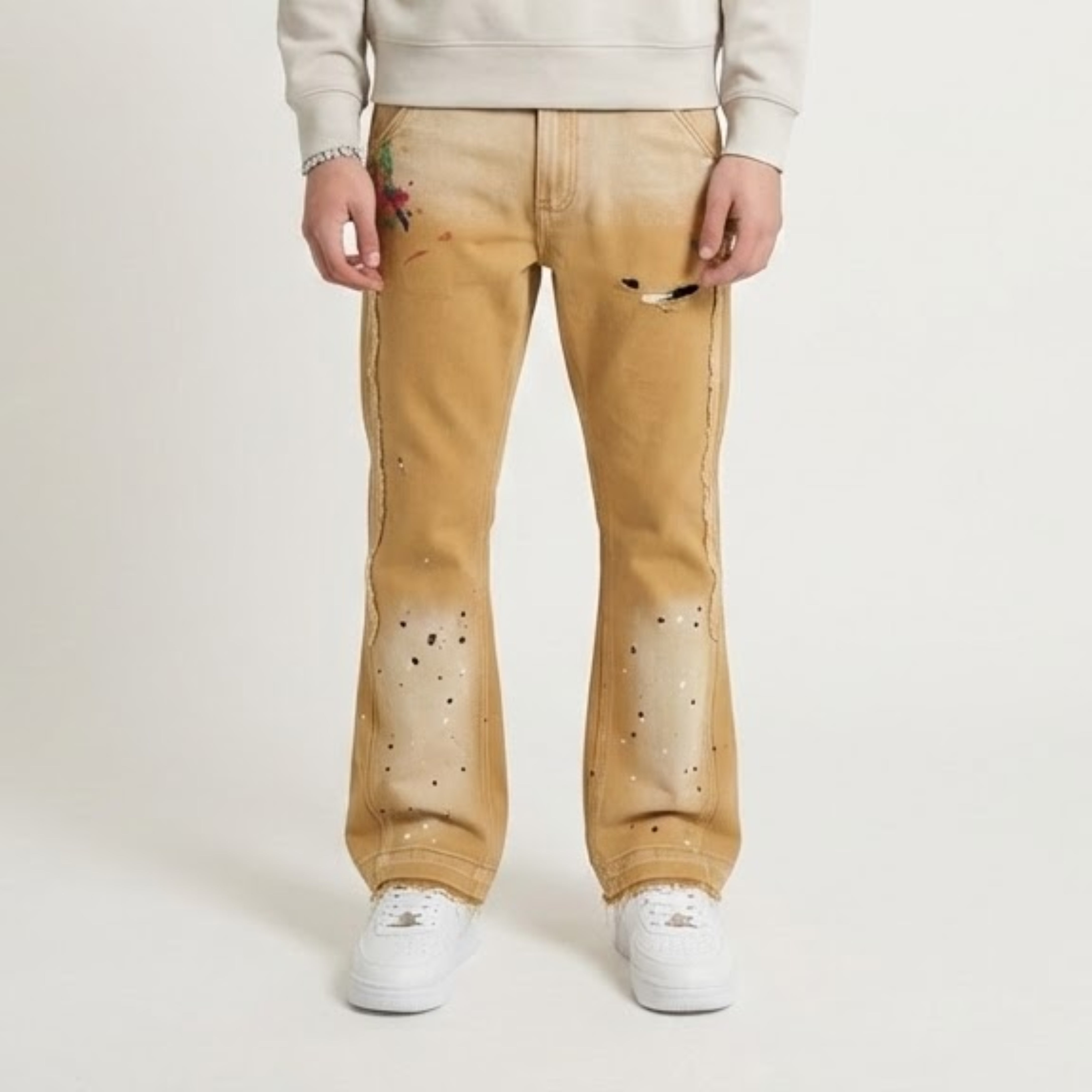 AOPATCHI — FLARED DENIM