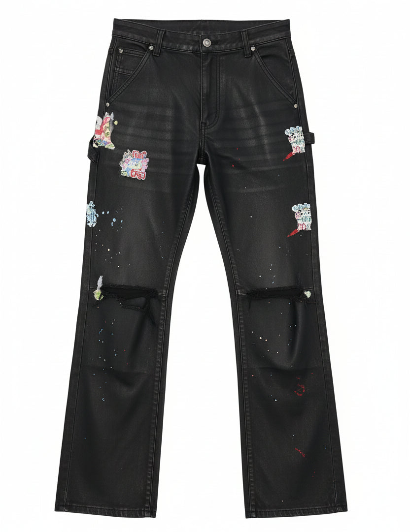 AOPATCHI — FLARED DENIM