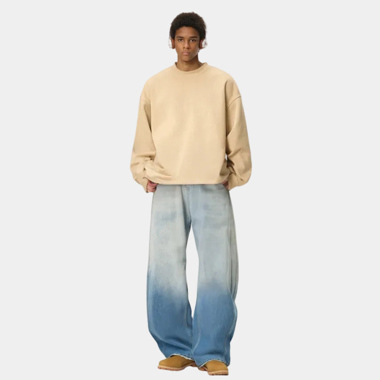 DCRB White Washed Baggy Denim Jeans