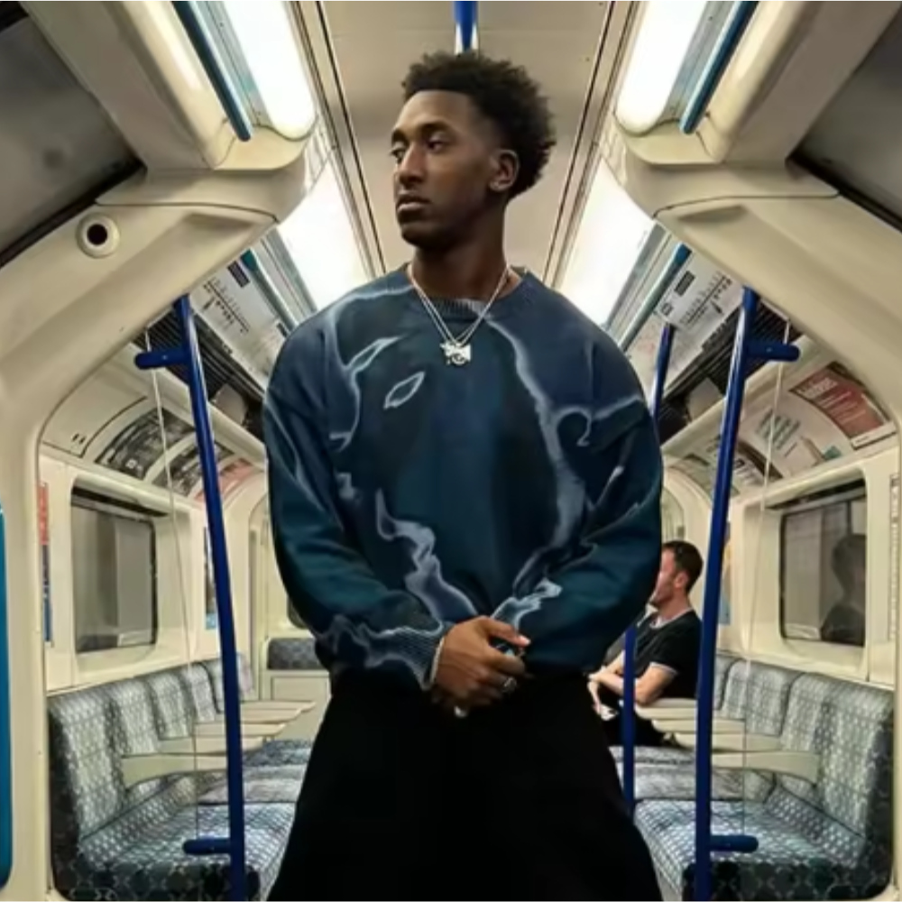 Vortex Graphic Sweatshirt - Blue