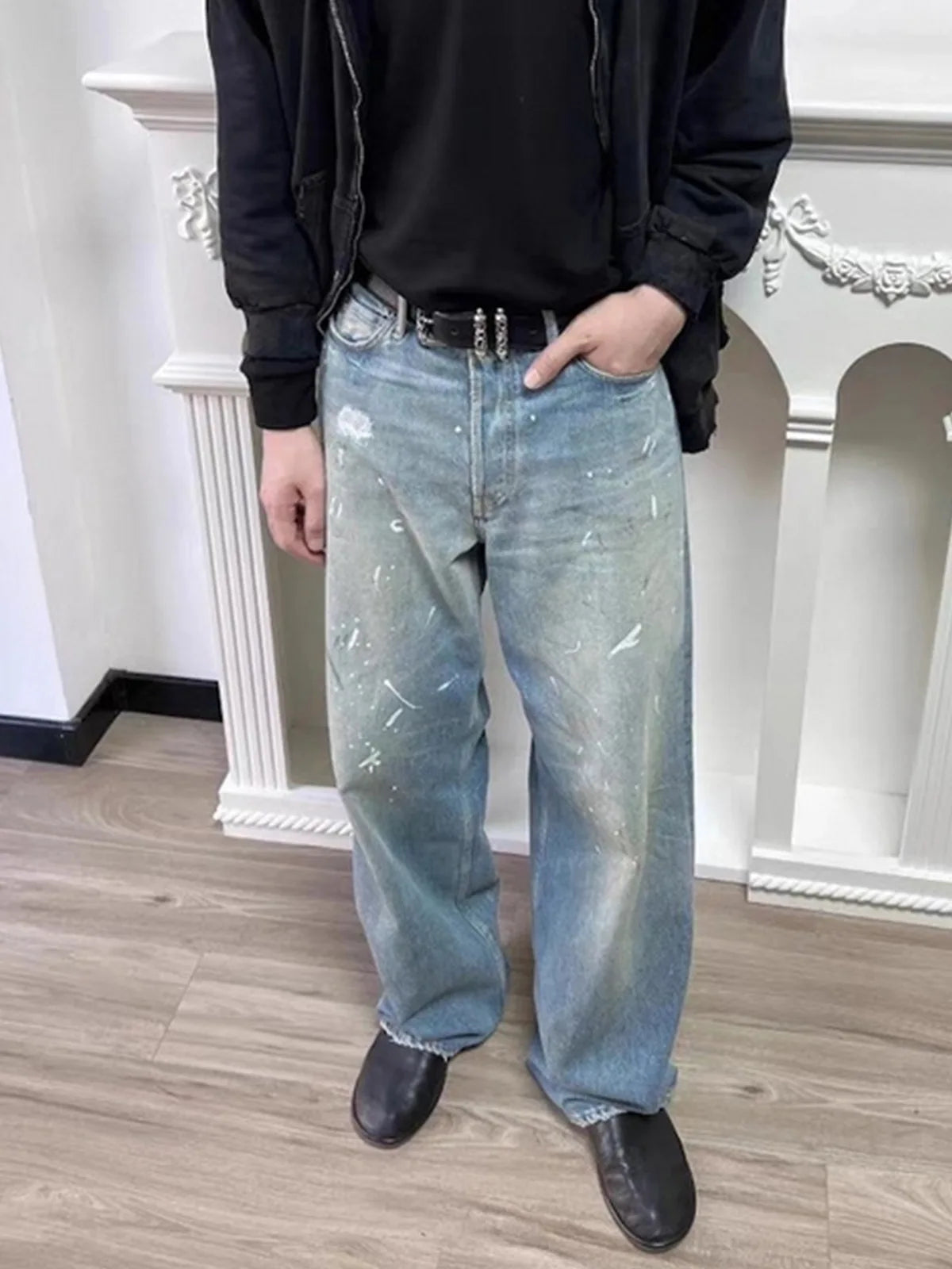 Dye Baggy Jeans