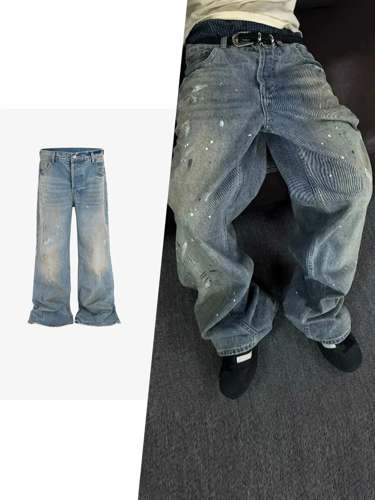 Dye Baggy Jeans