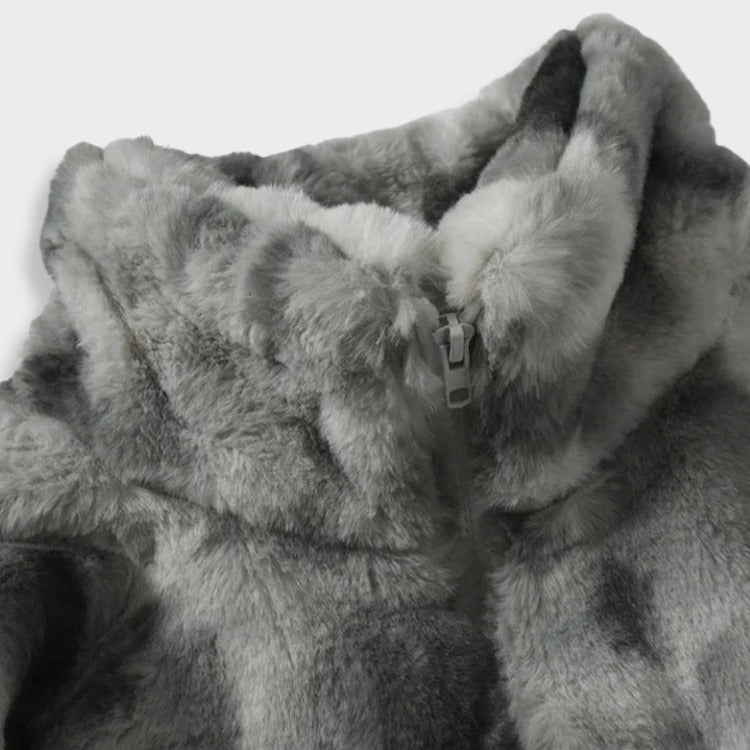 Vintage Warm Cross Fleece Jacket